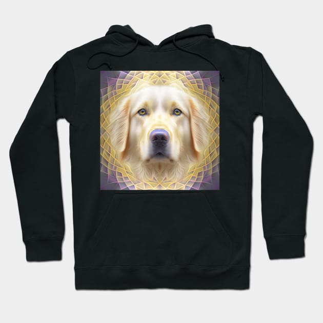 A Fractal Design of A Golden Retriever Hoodie by daniel4510